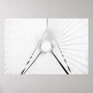 Abstrakt ljus tunnelgeometri affisch
