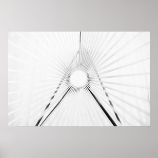 Abstrakt ljus tunnelgeometri affisch