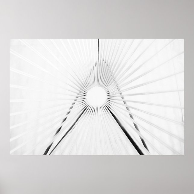 Abstrakt ljus tunnelgeometri affisch (Framsidan)