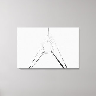 Abstrakt ljus tunnelgeometri affisch canvastryck