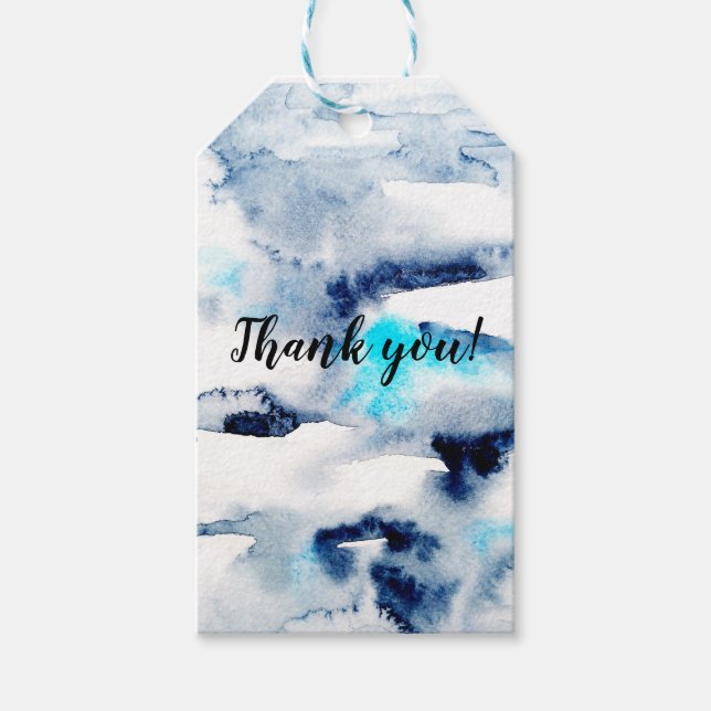 Abstrakt - ljusa vattenfärgsmålad märkre struktur. presentetikett (Framsidan)