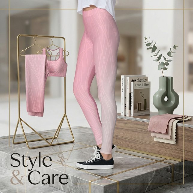 Abstrakt Ljusdesign Leggings - Unik Stil (Abstract Light Design Leggings - Unique Style)