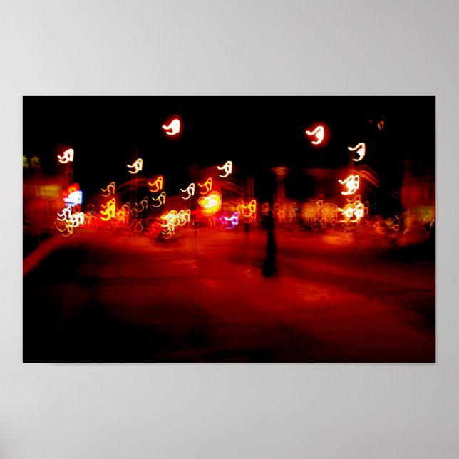 Abstrakt ljusmåleri Ploosh Poster (Framsidan)