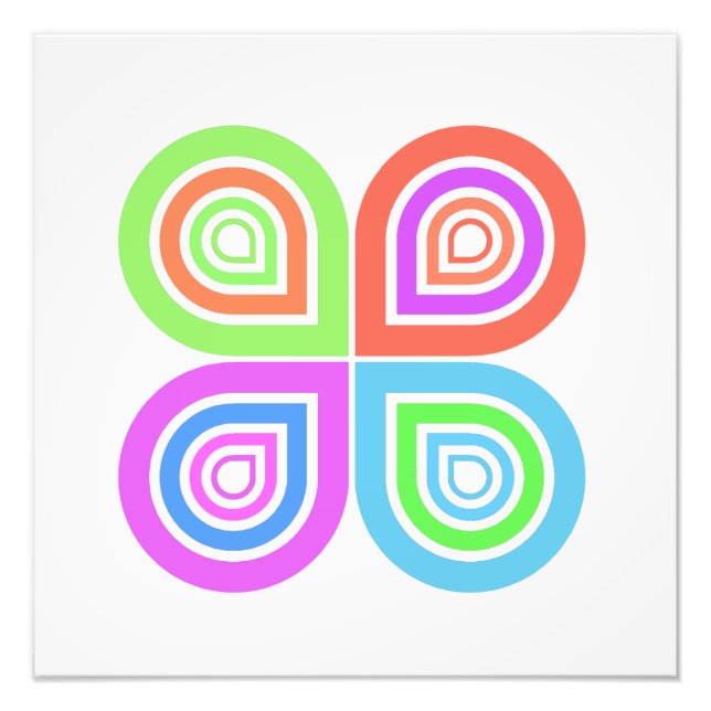 Abstrakt logotyp fotoutskrift fototryck (Framsidan)