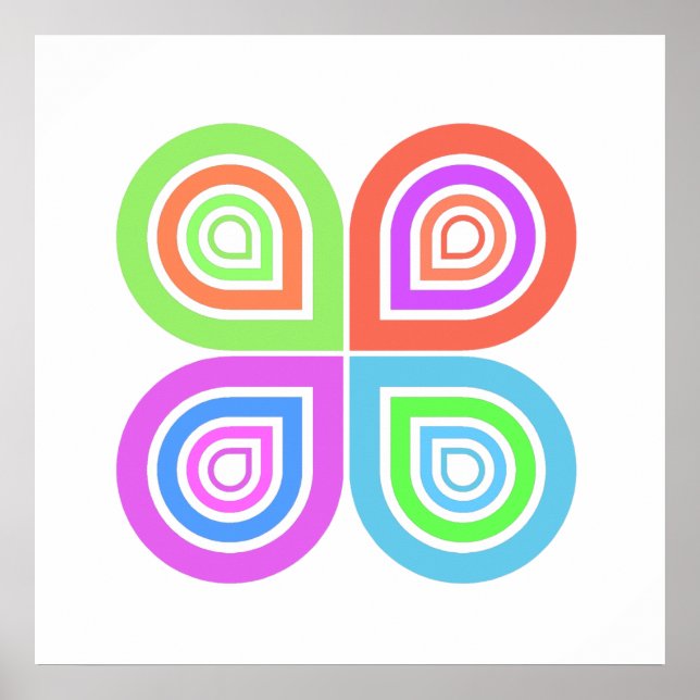 Abstrakt logotyp fotoutskrift poster (Framsidan)