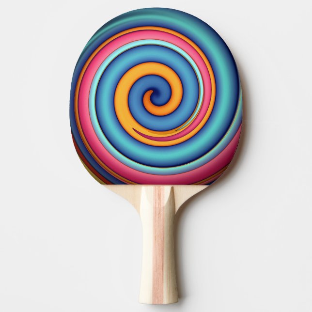 Abstrakt Lollipop Pingisracket (Framsidan)