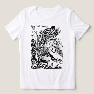 Abstrakt Lotus, Påfågel & Musik Grafik T Shirt