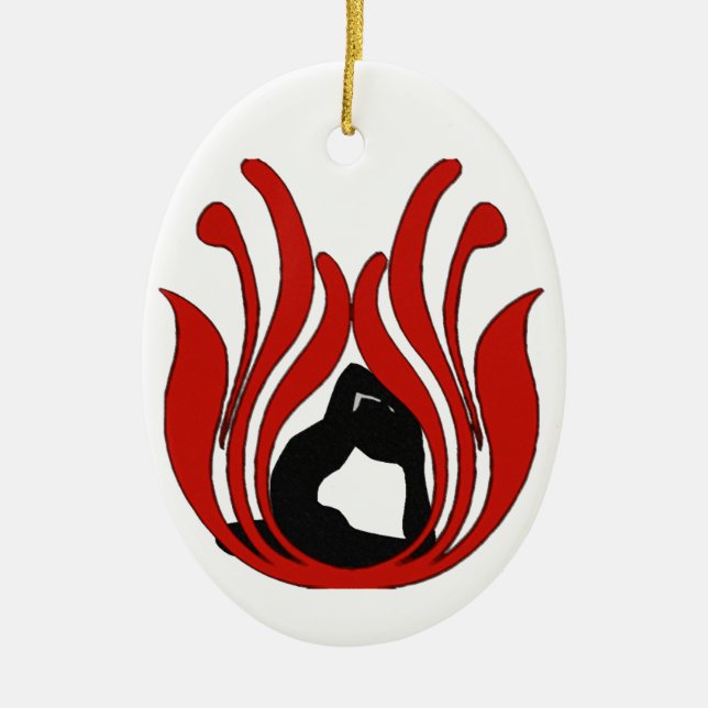 Abstrakt Lotus - Yoga Ornament (Framsidan)