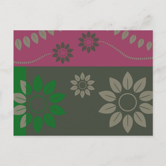 abstrakt-löv007 vykort (Framsida)