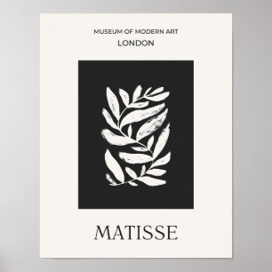 Abstrakt Löv Cutouts Matisse Minimalist Print Poster