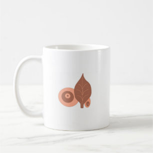 Abstrakt Löv design Kaffemugg
