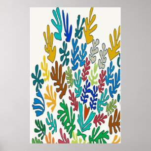 Abstrakt Löv (hjärta) Poster