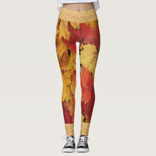 Abstrakt Löv Leggings