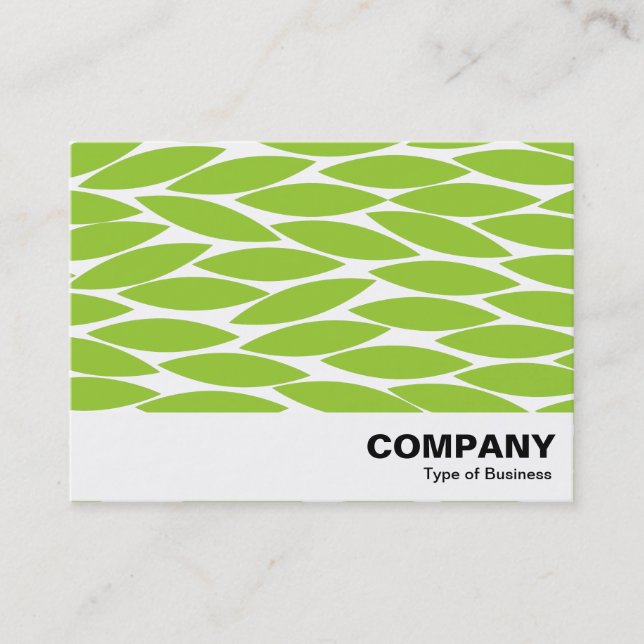 Abstrakt Löv - Martian Grönt Visitkort (Framsida)