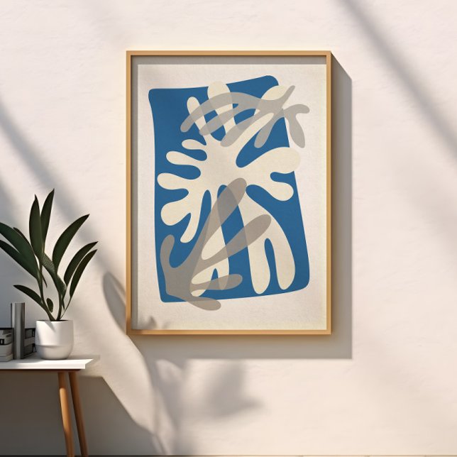Abstrakt Löv Modern Matisse Inspired Art Poster (Skapare uppladdad)