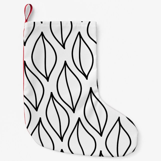 Abstrakt löv. Vintagens struktur. Hand plockade Liten Julstrumpa (Framsidan)