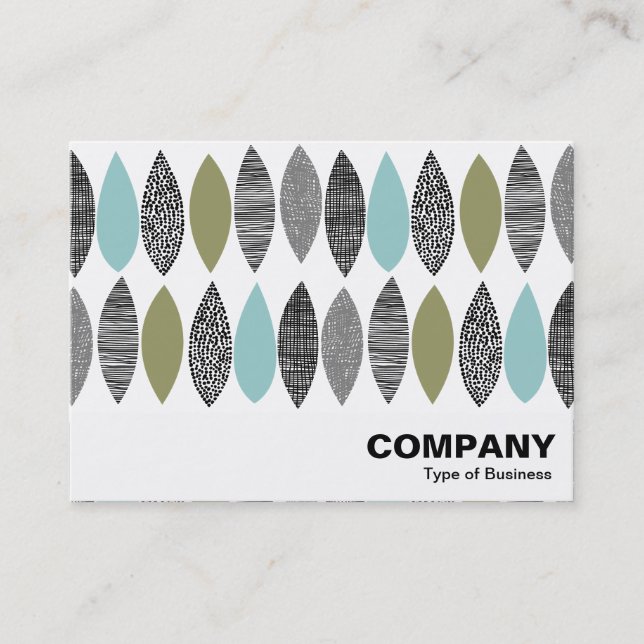 Abstrakt Lövs - Texturerat Löv 01 Visitkort (Framsida)