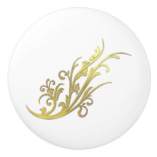 Abstrakt Luxury Faux Guld Flower Knopp