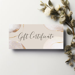 Abstrakt Luxury Watercolor Gift Certificate