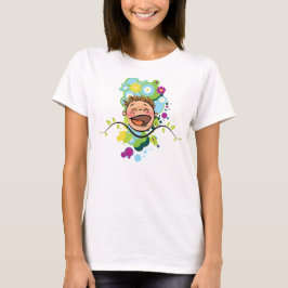 Abstrakt Lycklig Kid T-Shirt