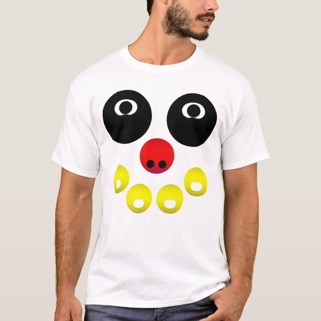 Abstrakt Lysande Ansikte T Shirt (Framsida)