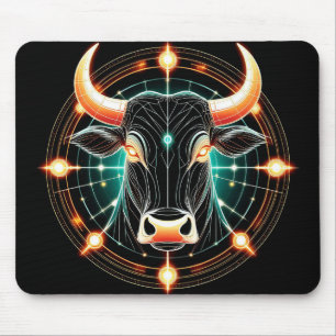 Abstrakt lysande Oxen-illustration Musmatta