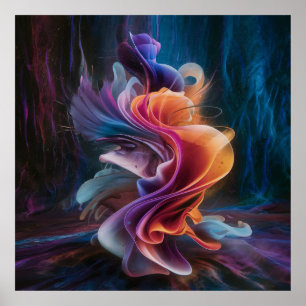 Abstrakt lyxig bröllopspresent till nygifta poster