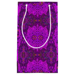 Abstrakt Magenta och Black Groovy Mönster