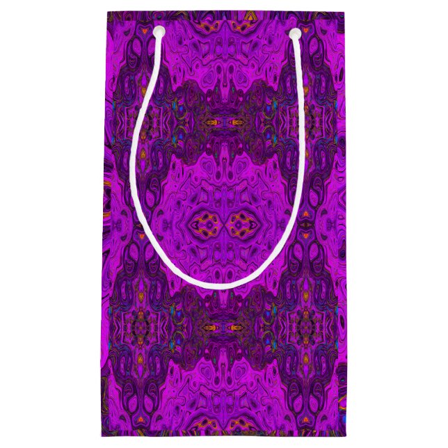 Abstrakt Magenta och Black Groovy Mönster (Framsidan)