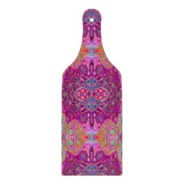 Abstrakt Magenta Rosa, Blue och Red Groovy Mönster