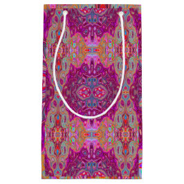 Abstrakt Magenta Rosa, Blue och Red Groovy Mönster