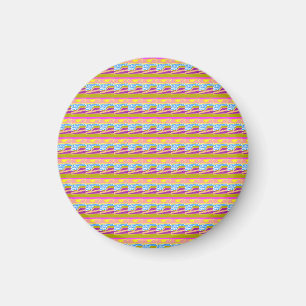 Abstrakt Magenta Yachtmagnet Magnet