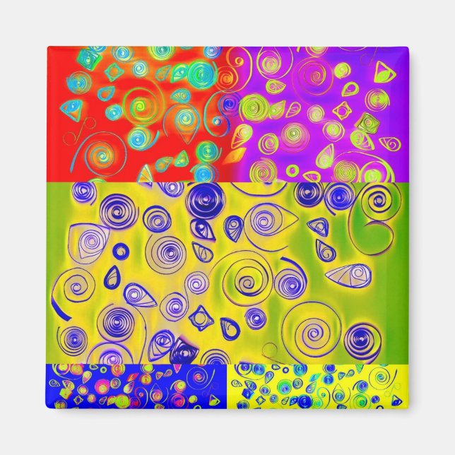 Abstrakt Magnet (Framsidan)