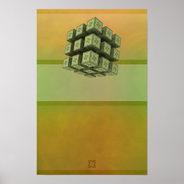 Abstrakt Magnetism 04 Mod 01: Nybörjarens sinne Poster (Framsidan)