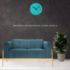 Abstrakt Maize Rund Klocka
