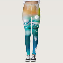 Abstrakt Makro Vatten Leggings