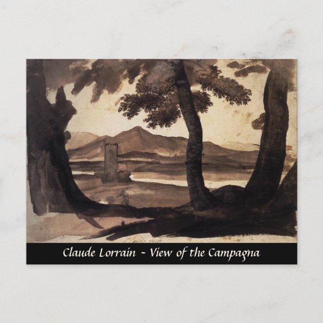 abstrakt måla bra art bläck Roman Campagna Vykort (Framsida)