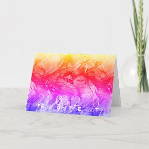 Abstrakt Måla kinesiska Råtta-året födelsedagskala Kort