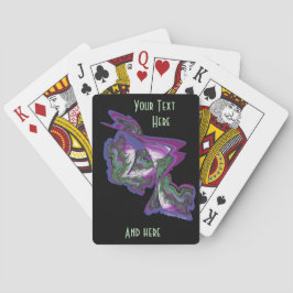 Abstrakt måla på casinokort