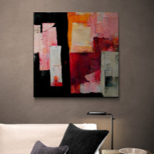 Abstrakt målar "fredliga löften". Canvas P