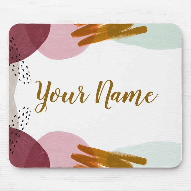 Abstrakt målarfärg musmatta (Framsidan)