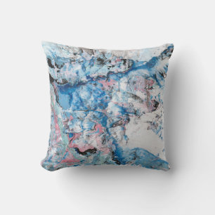 Abstrakt - mall Modern Rosa Blue Lila White Kudde