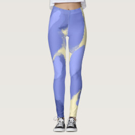 abstrakt målning konst leggings