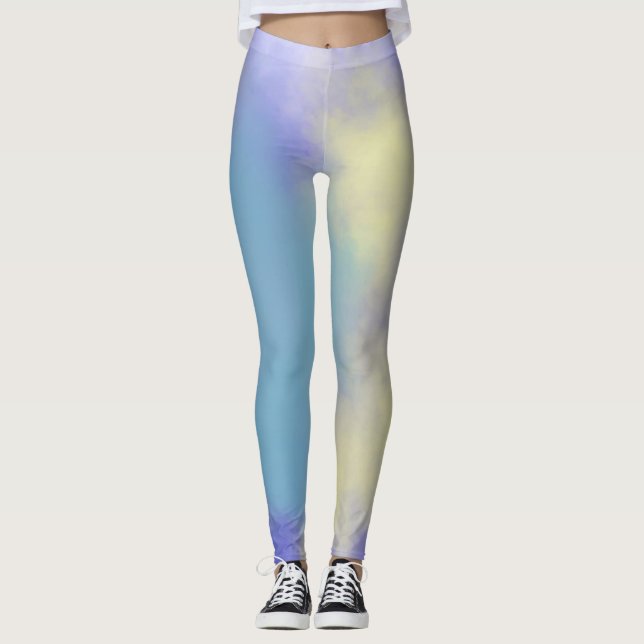 abstrakt målning konst leggings (Framsida)