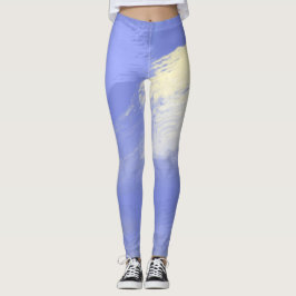 abstrakt målning konst leggings