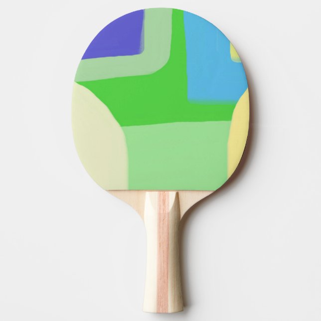 abstrakt målning konst pingisracket (Framsidan)