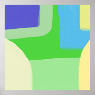 abstrakt målning konst poster