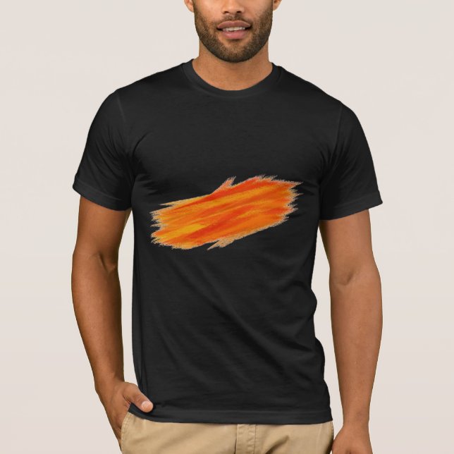Abstrakt målning | Retro orange Tröja (Framsida)