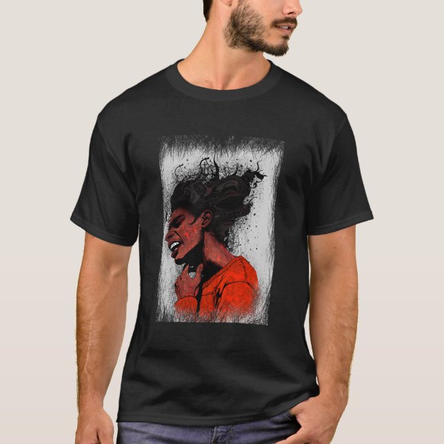 abstrakt man t shirt (Framsida)