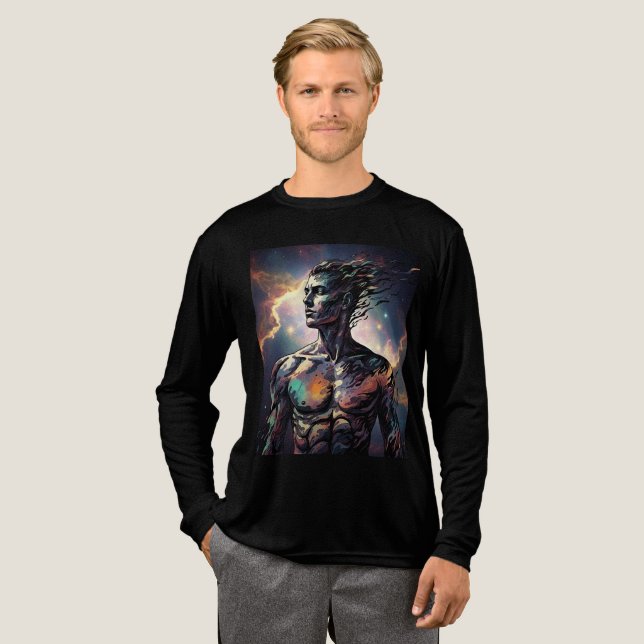Abstrakt Man T-shirt (Hel framsida)